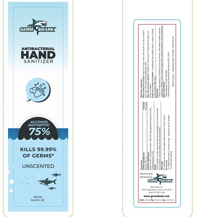 Original Label Germ Shark Hand Sanitizer 250  mL